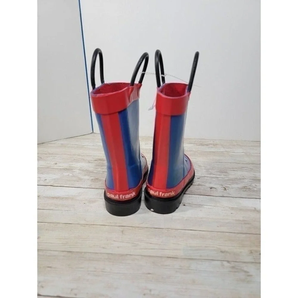 Paul Frank Kids XS 5/6 Kids Rainboots‎ Red Blue